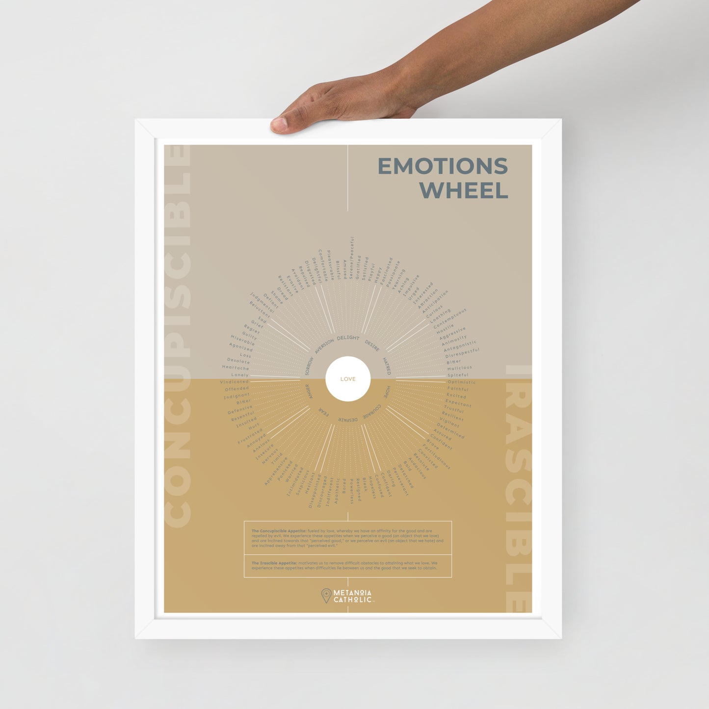 The Emotions Wheel - Framed Poster